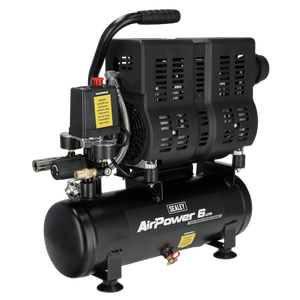 6L Oil Free Low Noise Direct Drive Air Compressor 1hp - SE-SAC6000S
