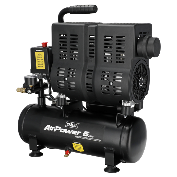6L Oil Free Low Noise Direct Drive Air Compressor 1hp - SE-SAC6000S