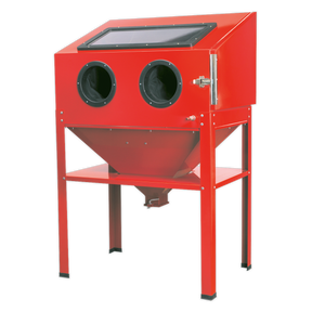 Shot Blasting Cabinet 890 x 570 x 1380mm - SB973 - Farming Parts