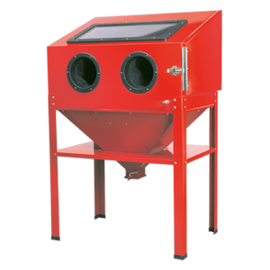 Shot Blasting Cabinet 890 x 570 x 1380mm - SB973 - Farming Parts