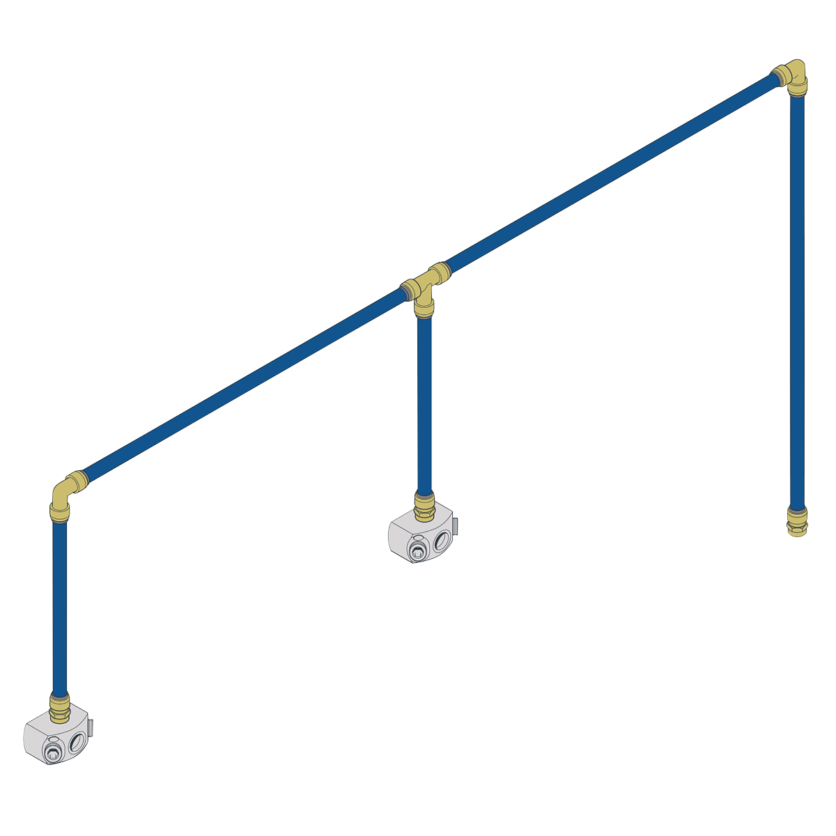 Sharkbite® 12m 2-Drop Air Supply System Kit - SBAKIT2 - Farming Parts