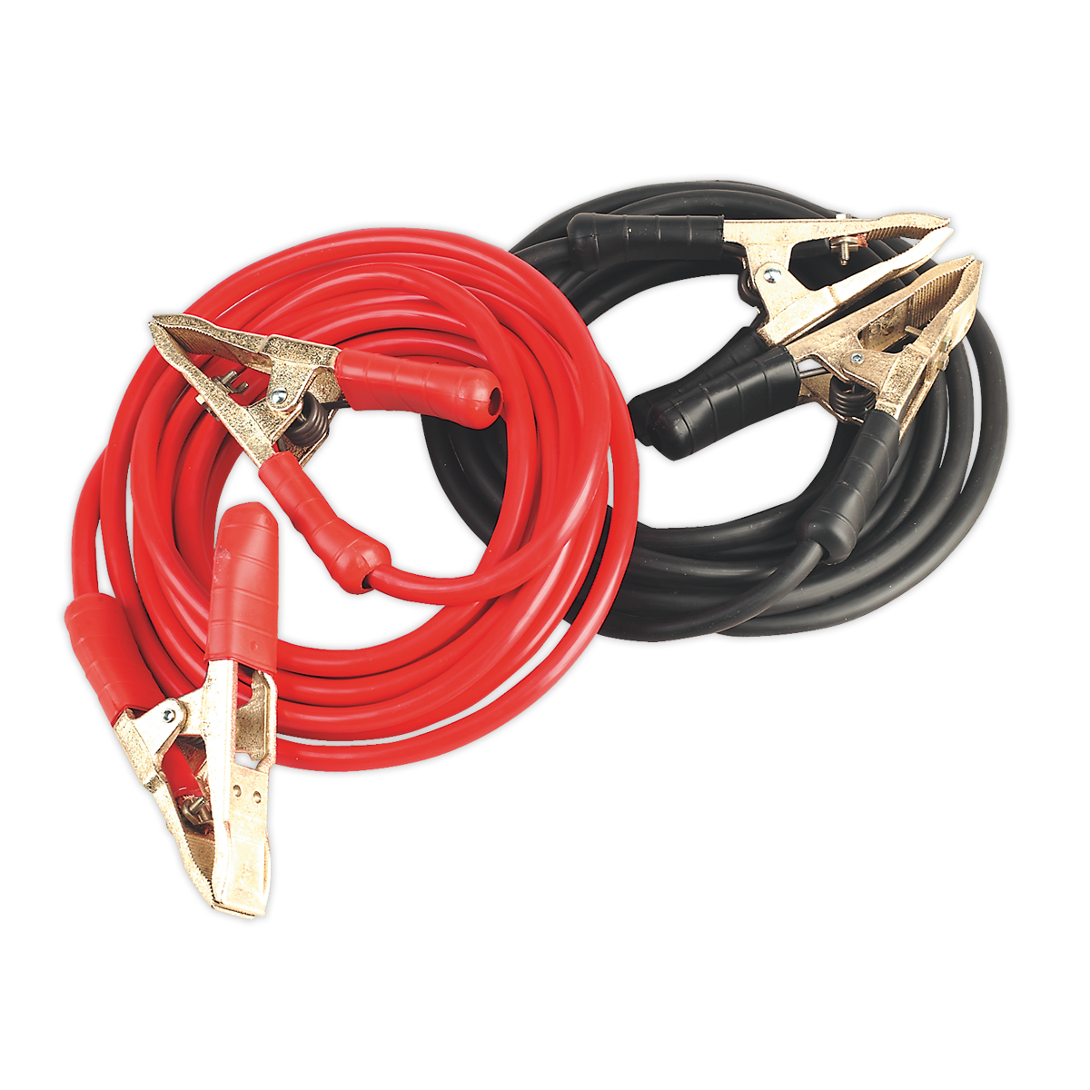 Booster Cables Extra-Heavy-Duty Clamps 50mm² x 6.5m Copper 900A - SBC50/6.5/EHD - Farming Parts