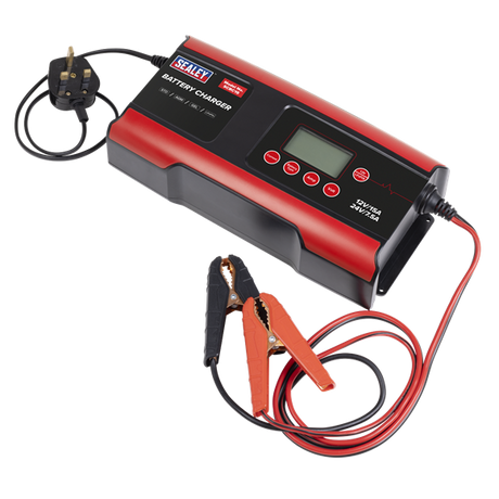 12/24V Compact Smart Battery Charger & Maintainer 15A - SE-SCBC15