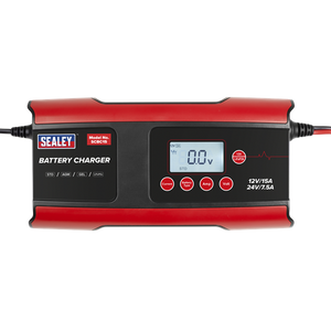 12/24V Compact Smart Battery Charger & Maintainer 15A - SE-SCBC15