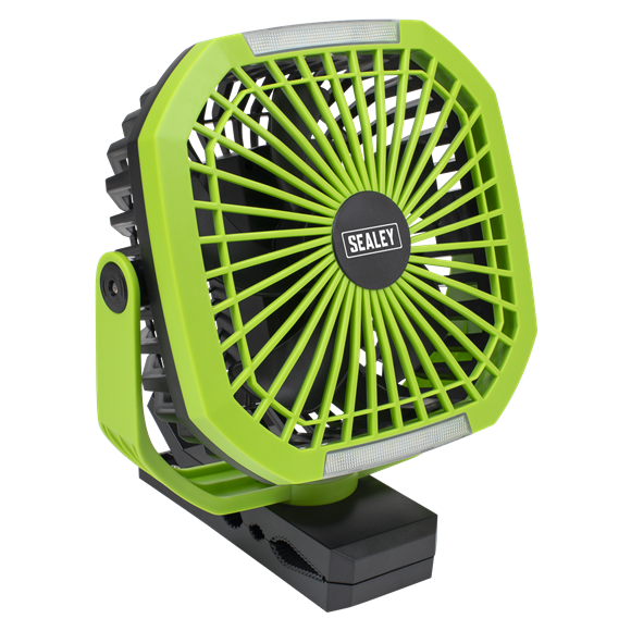 Sealey | 4-Speed Portable Clip Fan with Worklight 8" - SCF8WL