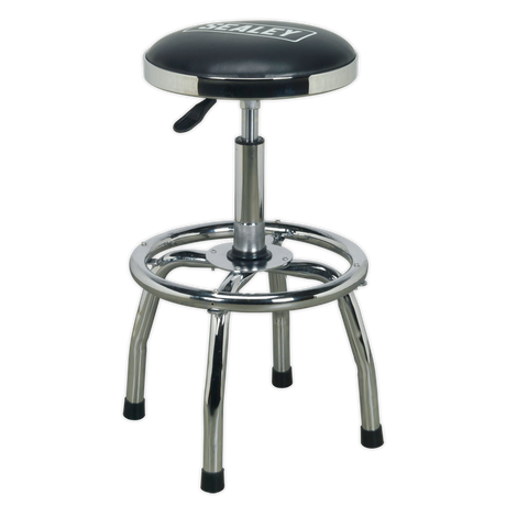 Workshop Stool Heavy-Duty Pneumatic with Adjustable Height Swivel Seat - SCR17 - Farming Parts