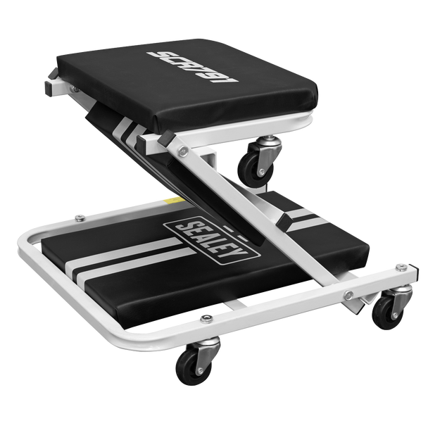 Compact Steel Creeper/Seat with 6 Wheels - SE-SCR791
