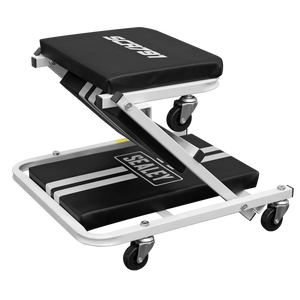 Compact Steel Creeper/Seat with 6 Wheels - SE-SCR791