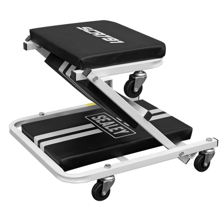 Compact Steel Creeper/Seat with 6 Wheels - SE-SCR791