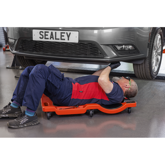 Composite Padded Creeper with 6 Wheels - SE-SCR80HD