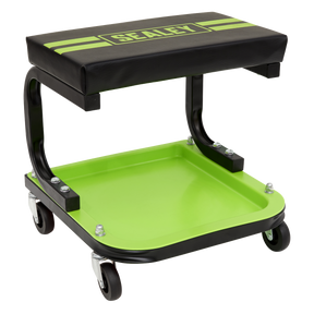 Mechanic's Utility Seat Deluxe - Hi-Vis Green - SCR9HV - Farming Parts