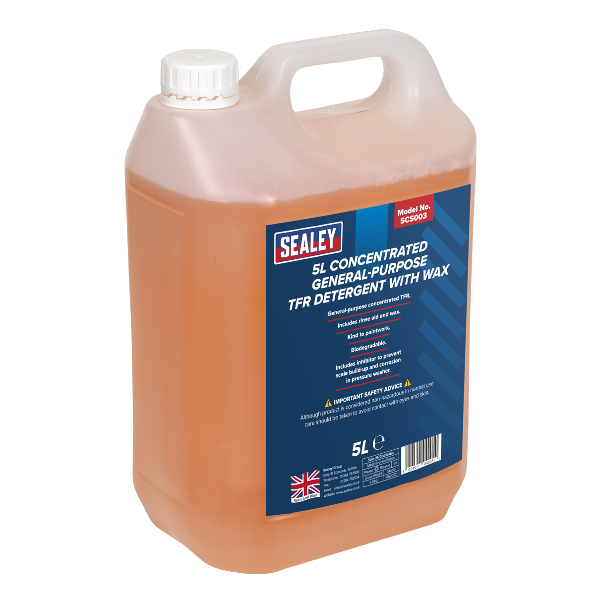 TFR Detergent with Wax Concentrated 5L - SCS003 - Farming Parts