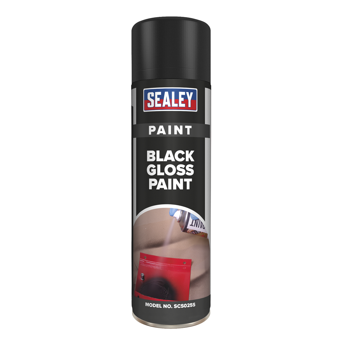 Black Gloss Paint 500ml Pack of 6 - SCS025 - Farming Parts