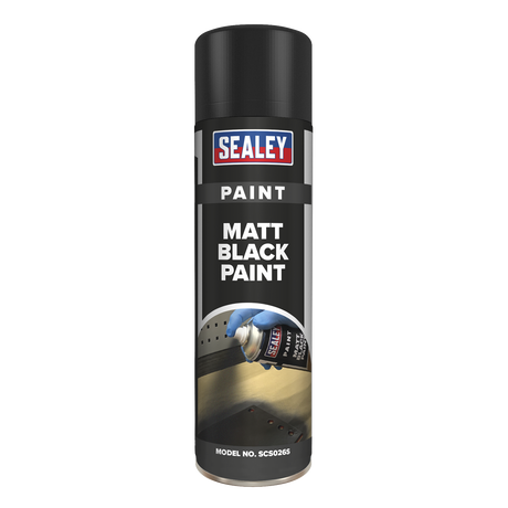 Black Matt Paint 500ml Pack of 6 - SCS026 - Farming Parts