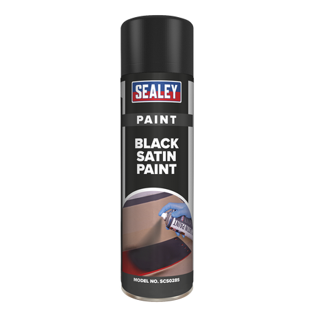 Black Satin Paint 500ml - SCS028S - Farming Parts