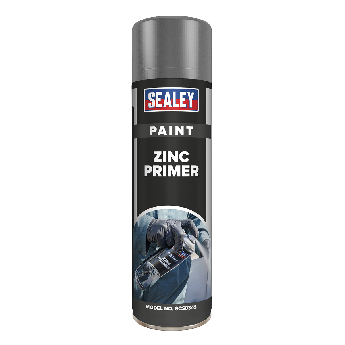 Grey Zinc Primer Paint 500ml - SCS034S - Farming Parts