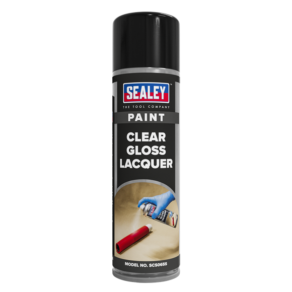 Sealey | Gloss Lacquer 500ml - Clear - SCS065S