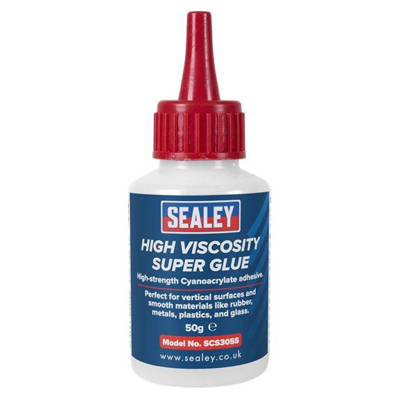 High Viscosity Super Glue - Cyanoacrylate Adhesive, Fast-Bonding Formula 50g 25pc - Clear - SE-SCS305