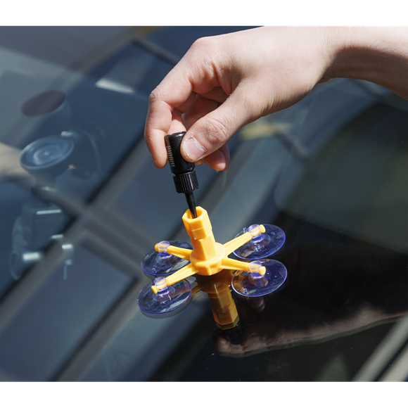Windscreen Repair Kit with UV Light - SE-SCS902