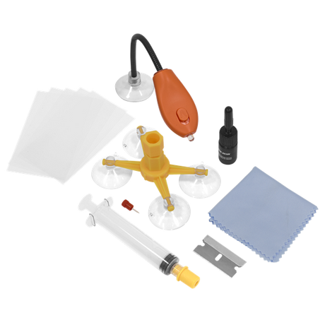 Windscreen Repair Kit with UV Light - SE-SCS902