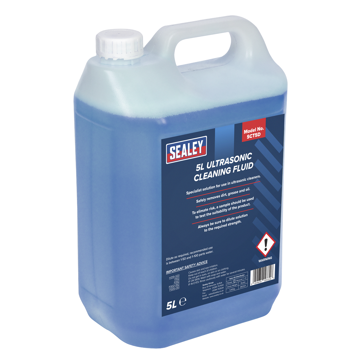 Ultrasonic Cleaning Fluid 5L - SCT5D - Farming Parts