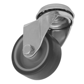 Medium-Duty Thermoplastic Bolt Hole Swivel Castor Wheel Ø50mm - Trade - SCW250SBEM - Farming Parts