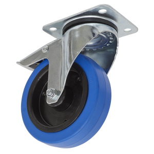 Castor Wheel Swivel Plate with Total Lock Ø125mm - SCW3125SPL - Farming Parts