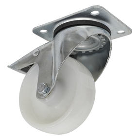 Castor Wheel Swivel Plate with Total Lock Ø100mm - SCW4100SPL - Farming Parts