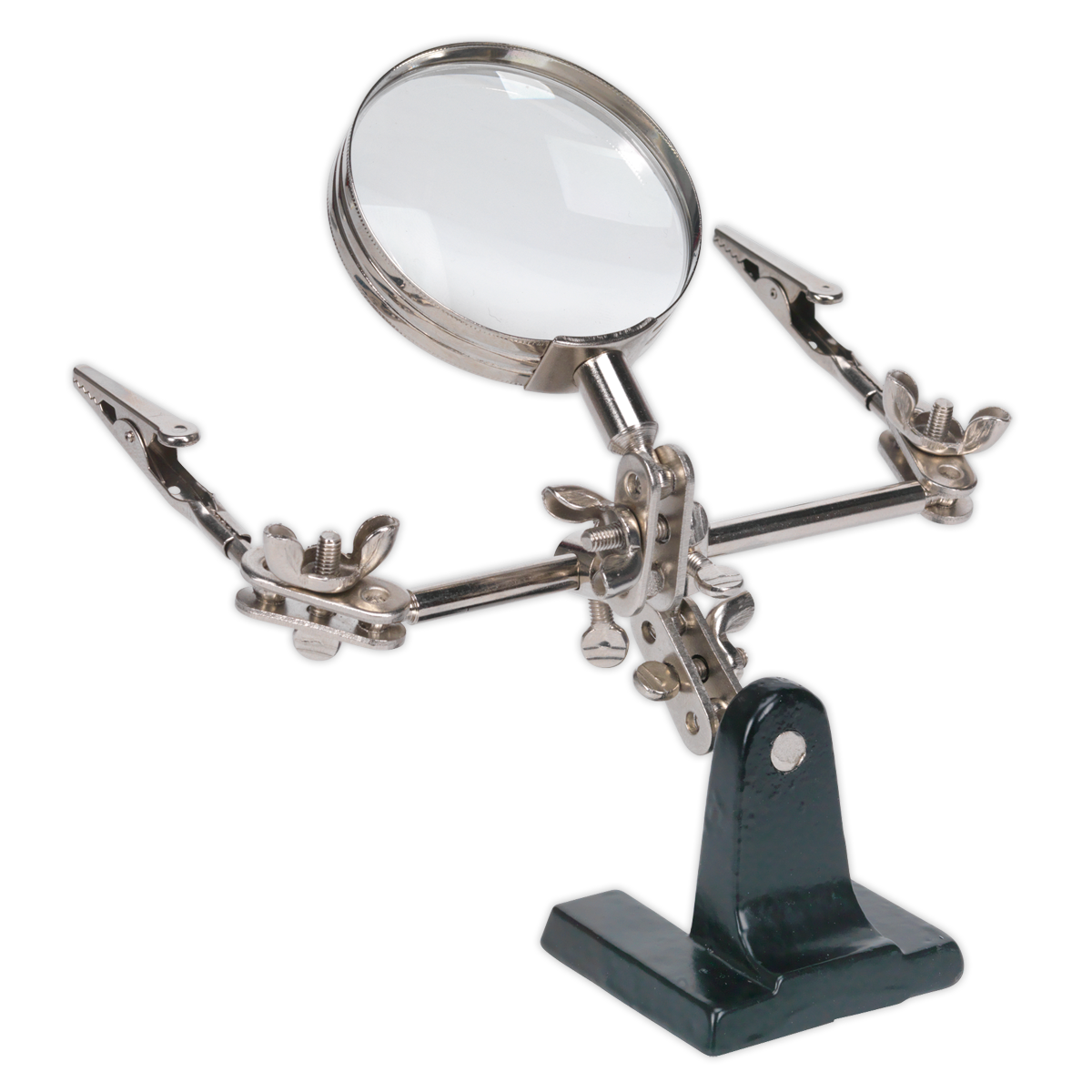 Mini Robot Soldering Stand with Magnifier - SD150 - Farming Parts