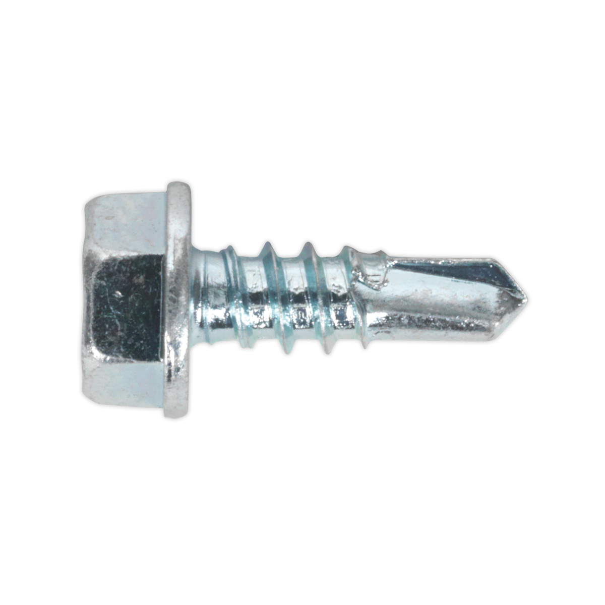 Self-Drilling Screw 4.2 x 13mm Hex Head Zinc Pack of 100 - SDHX4213 - Farming Parts