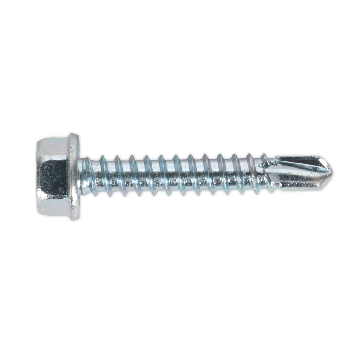 Self-Drilling Screw 4.2 x 25mm Hex Head Zinc Pack of 100 - SDHX4225 - Farming Parts