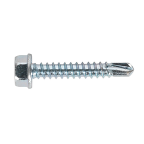 Self-Drilling Screw 4.2 x 25mm Hex Head Zinc Pack of 100 - SDHX4225 - Farming Parts