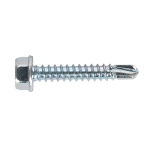 Self-Drilling Screw 4.2 x 25mm Hex Head Zinc Pack of 100 - SDHX4225 - Farming Parts