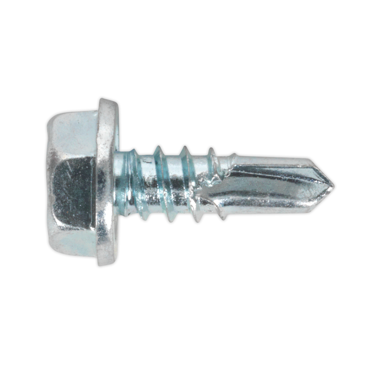 Self-Drilling Screw 4.8 x 13mm Hex Head Zinc Pack of 100 - SDHX4813 - Farming Parts