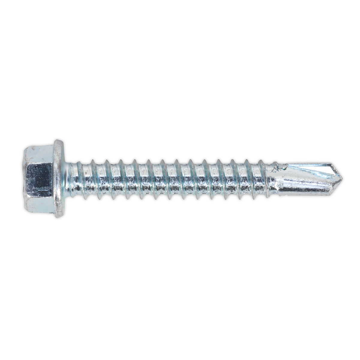 Self-Drilling Screw 5.5 x 38mm Hex Head Zinc Pack of 100 - SDHX5538 - Farming Parts