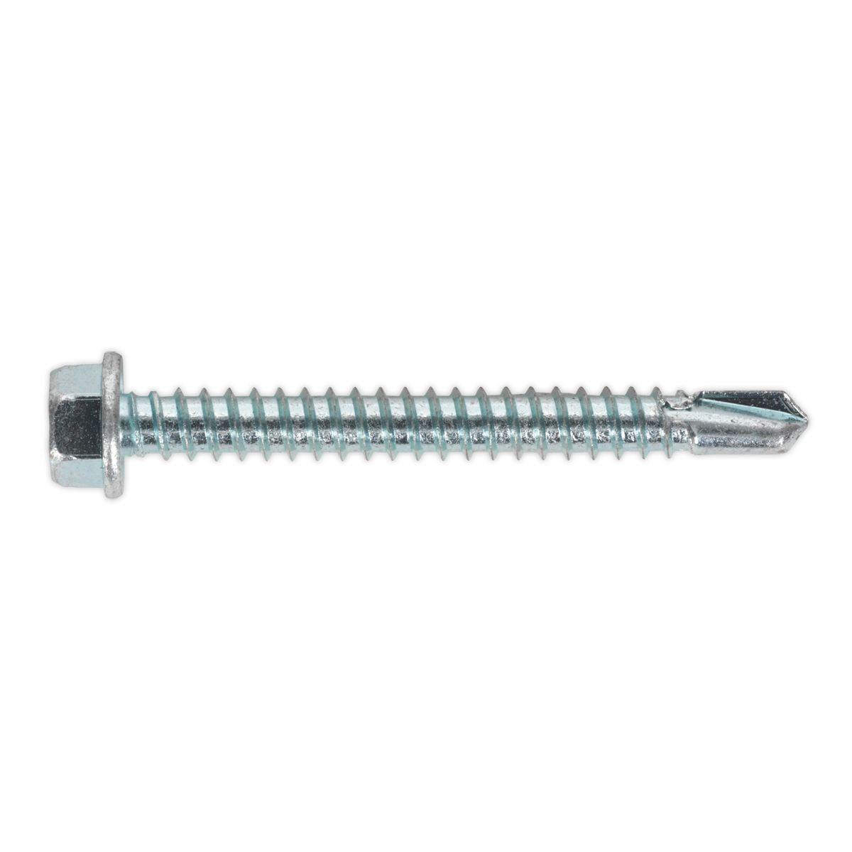 Self-Drilling Screw 5.5 x 50mm Hex Head Zinc Pack of 100 - SDHX5550 - Farming Parts