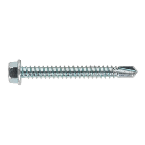 Self-Drilling Screw 5.5 x 50mm Hex Head Zinc Pack of 100 - SDHX5550 - Farming Parts