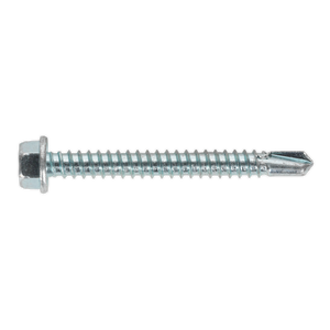 Self-Drilling Screw 5.5 x 50mm Hex Head Zinc Pack of 100 - SDHX5550 - Farming Parts