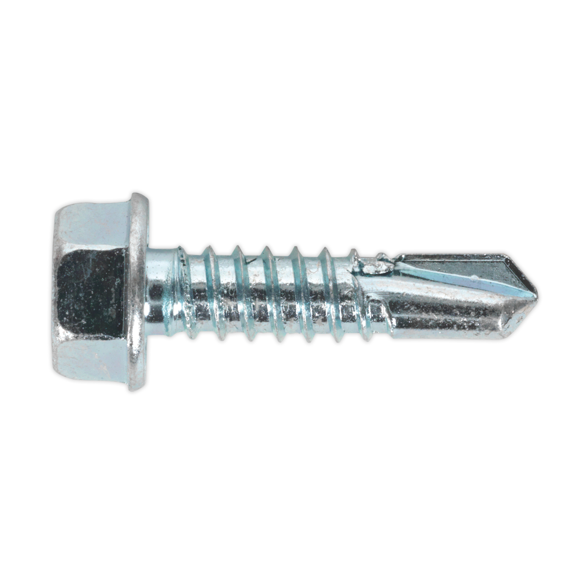 Self-Drilling Screw 6.3 x 25mm Hex Head Zinc Pack of 100 - SDHX6325 - Farming Parts