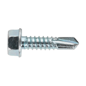 Self-Drilling Screw 6.3 x 25mm Hex Head Zinc Pack of 100 - SDHX6325 - Farming Parts