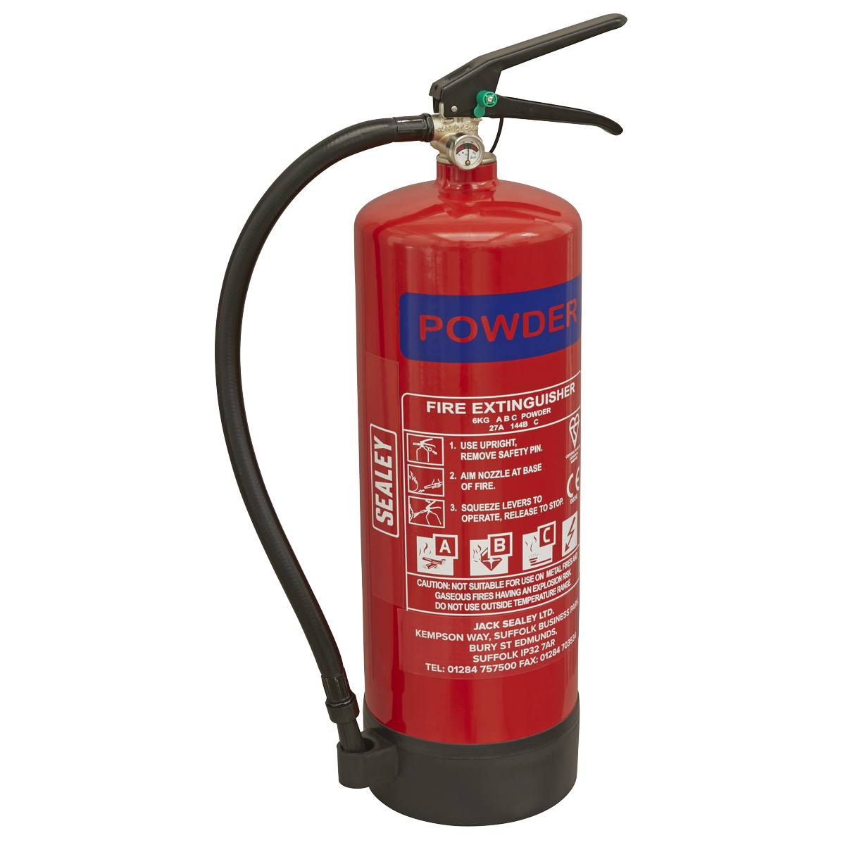 Fire Extinguisher 6kg Dry Powder - SDPE06 - Farming Parts