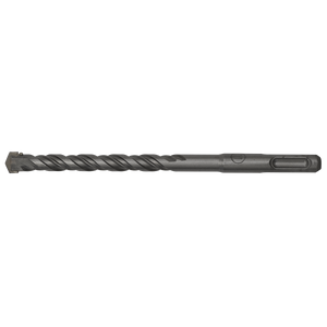 The Sealey SDS Plus Drill Bit Ø11 x 160mm - SDS11X160, featuring a fully hardened metal construction with a spiraled design and a rectangular shaft end, exemplifies superior quality craftsmanship.