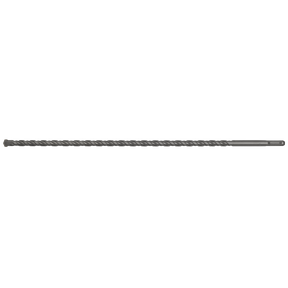 The Sealey SDS Plus Drill Bit Ø12 x 450mm - SDS12X450 is a long, fully hardened metal drill bit with a twisted design and a pointed tip, offering superior quality for any task.