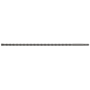 The Sealey SDS Plus Drill Bit Ø12 x 450mm - SDS12X450 is a long, fully hardened metal drill bit with a twisted design and a pointed tip, offering superior quality for any task.