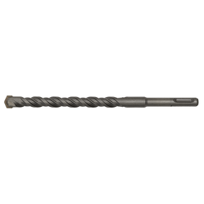 The Sealey SDS Plus Drill Bit Ø14 x 210mm - SDS14X210 is a superior quality tool featuring a helical flute and a pointed tip, specifically designed for construction or masonry work.