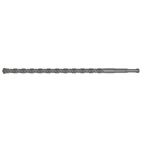 A long, metal SDS Plus Drill Bit Ø14 x 310mm - SDS14X310 from Sealey, featuring a spiral groove design and fully hardened for superior quality.