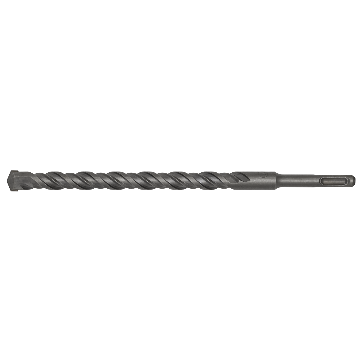 The Sealey SDS Plus Drill Bit Ø16 x 250mm - SDS16x250 is a fully hardened, superior quality metal drill bit with a spiral design and a flat tip, perfect for fastening into a drill.