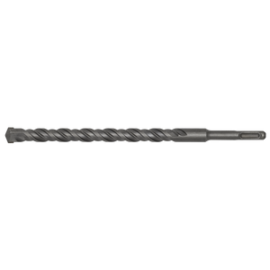 The Sealey SDS Plus Drill Bit Ø16 x 250mm - SDS16x250 is a fully hardened, superior quality metal drill bit with a spiral design and a flat tip, perfect for fastening into a drill.