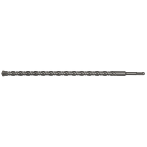 Presenting the Sealey SDS Plus Drill Bit Ø18 x 450mm (SDS18x450), a high-quality, long cylindrical drill bit featuring a twisted design for efficient cutting and a fully hardened, pointed tip.
