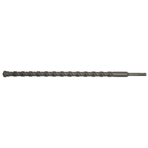 Introducing the Sealey SDS Plus Drill Bit Ø20 x 450mm - SDS20x450, a fully hardened, long, twisted drill bit with a flat tip designed for heavy-duty drilling and construction work.
